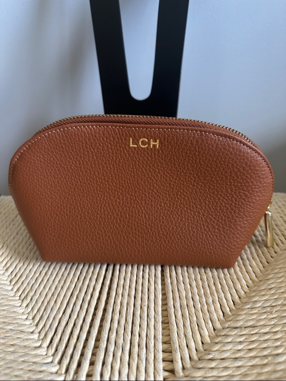 Monogrammed Cuyana Cosmetic Pouch - LCH